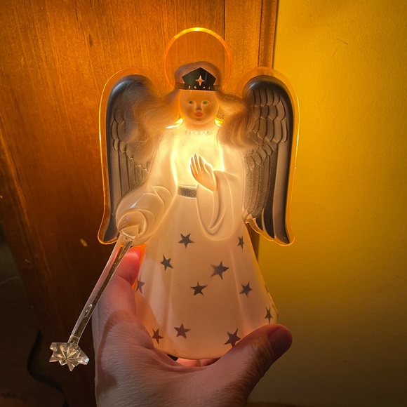 Vintage Holiday Vintage Christmas Holiday Angel Fairy Light Tree Topper Works Nicely Poshmark